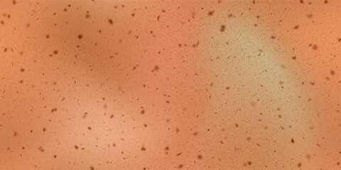 Rusty metal sheet with dots and noise texture as a seamless bg. Gradient mesh vector illustration. Weathered iron pattern. Grunge background. Corrosion and oxidization.