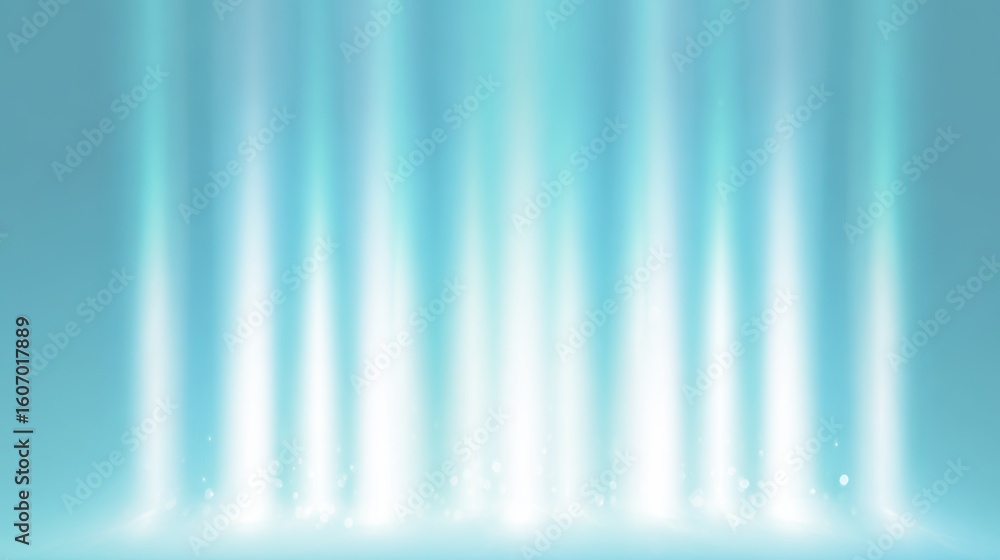 Aufkleber a serene backdrop featuring soft blue lights and gentle beams creating a calming atmosphere for vari