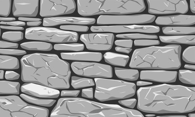 Stone wall texture, grey cobblestone surface, natural masonry background, abstract stonework design	