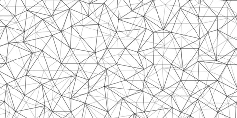 Abstract of simple gray line triangle pattern geometric background. Seamless geometric polygonal repeatable pattern swatch background, Trendy design vector background for web backdrop orpaper print.