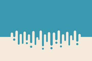 Abstract dripping paint effect with rounded vertical lines and dots