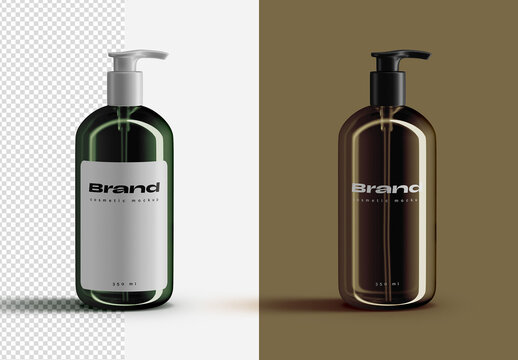 Cosmetic Product Packaging Container Mockup