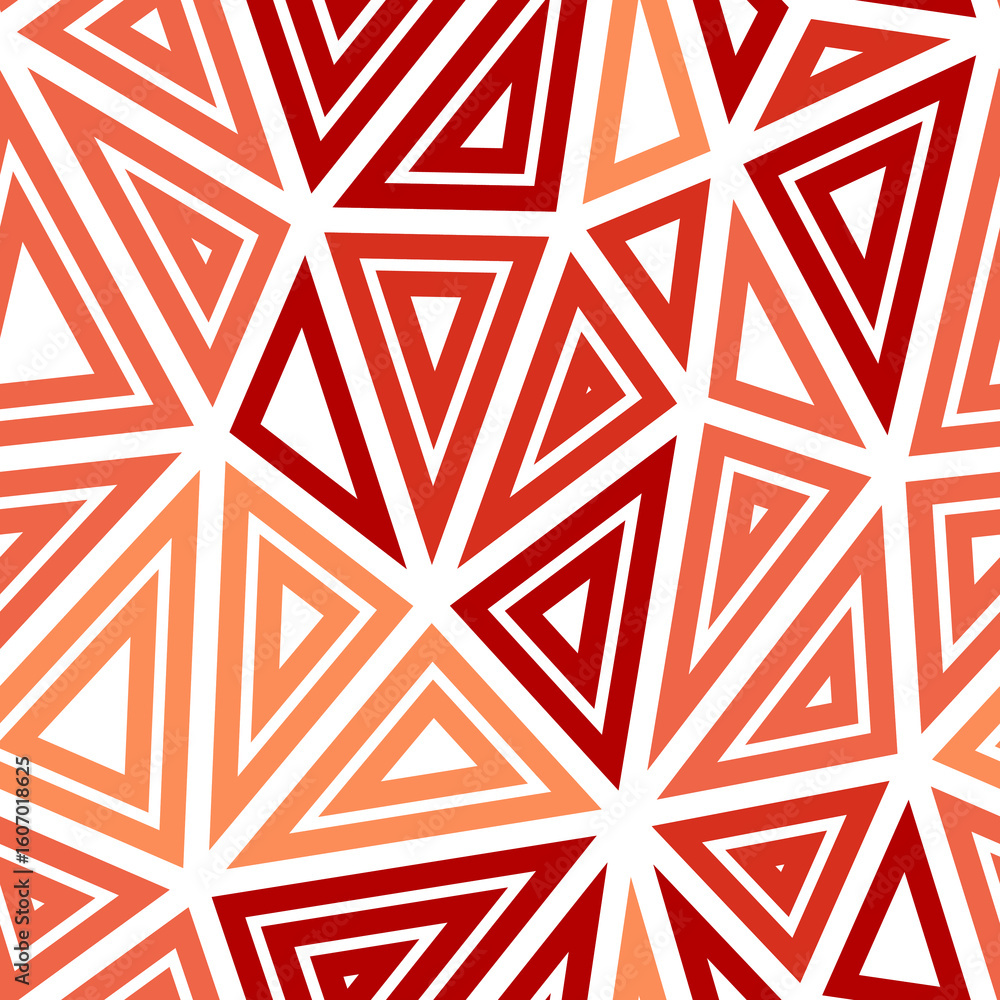 Poster triangular pattern background. multiple repeated inner triangles. big triangles size. mono tone styl