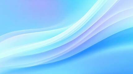 Fototapeta premium A smooth abstract blue background with gentle flowing curves creating a serene and modern visual effect.