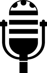 Retro Studio Microphone Icon - Classic Audio Symbol
