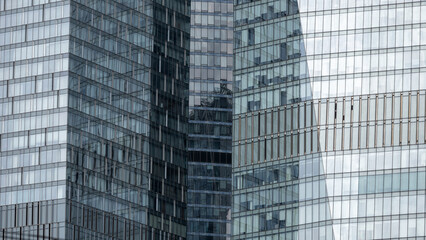 blue wall business buildings architectural background