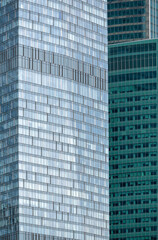 blue wall business buildings architectural background