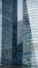 Obraz premium blue wall business buildings architectural background