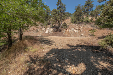 Troodos Geopark, located on Troodos
wooded peak, making up the deepest layer
of oceanic crust section, and Earth's upper
mantle, formed deep below sea-level more
than 90 million years ago, Cyprus