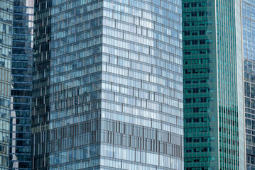 blue wall business buildings architectural background