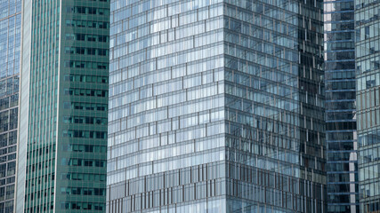 blue wall business buildings architectural background