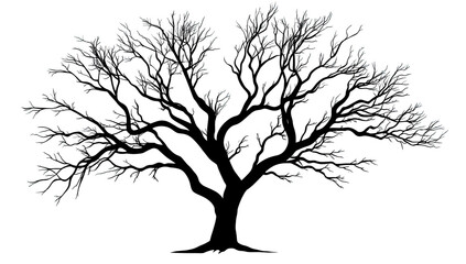 Digital Tree with Glittering Branches