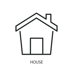 House thin line vector icons.