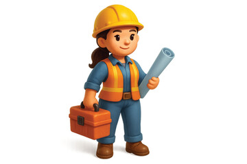 worker with toolbox