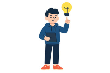 man with an idea