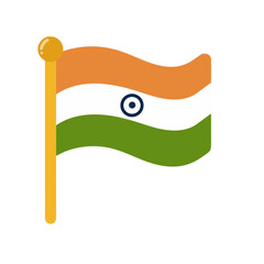 Waving Flag of India - National Symbol