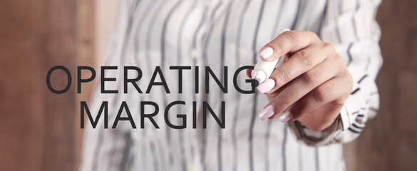Concept of Operating Margin. Business concept