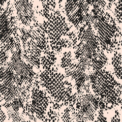 Snake skin pattern design - funny drawing seamless pattern. Lettering poster or t-shirt textile graphic design. / wallpaper, wrapping paper.