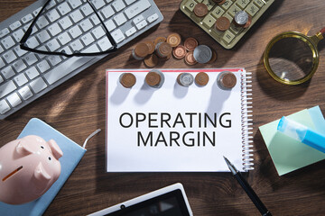 Concept of Operating Margin. Business concept