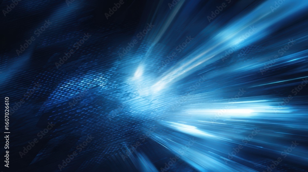 Poster abstract blue light rays creating a dynamic and futuristic background for digital and creative proje