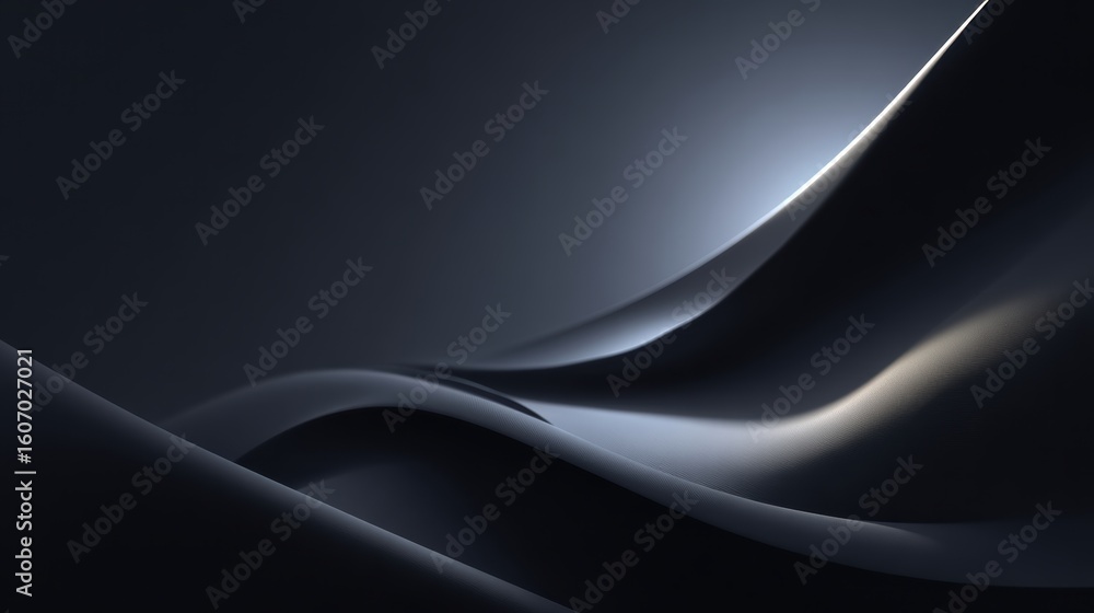 Poster abstract dark waves create a smooth and elegant texture, perfect for backgrounds or digital art.