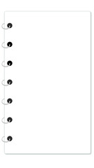  illustration cahier à spirale page blanche, clip art, PNG fond transparent