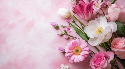 floral love greeting banner wedding card template spring holiday celebration 