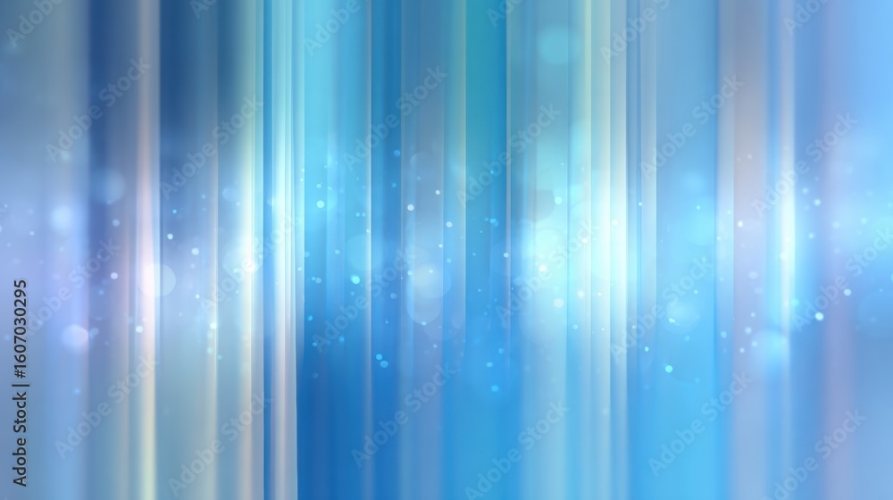 Poster an elegant abstract background featuring blue vertical stripes with soft glowing light effects and b