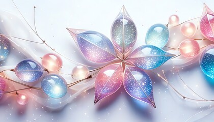 パステルジュエルフラワーと繊細な光