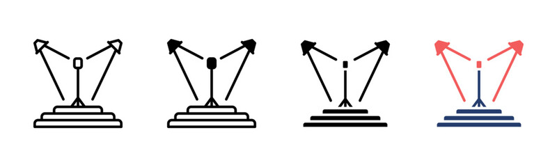 Party Lights icon sheet multiple style collection