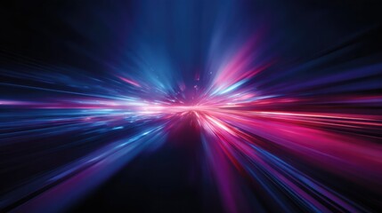 Dynamic light burst creating a futuristic and vibrant abstract background for innovative design and technology themes.