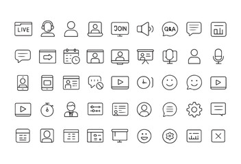 Webinar and Conference Icons
