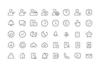 UIUX and App Interface Icon Set