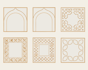 Obraz premium set of ornate frames