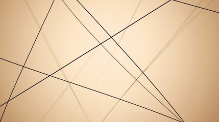 Minimalistic background design featuring intersecting lines and soft shadows