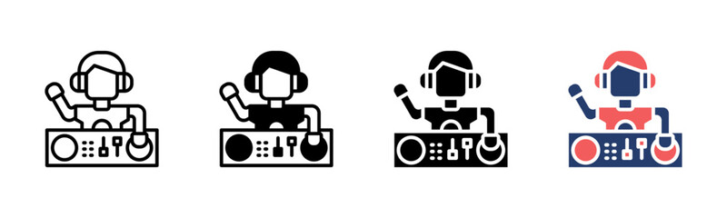 Sound Booth icon sheet multiple style collection