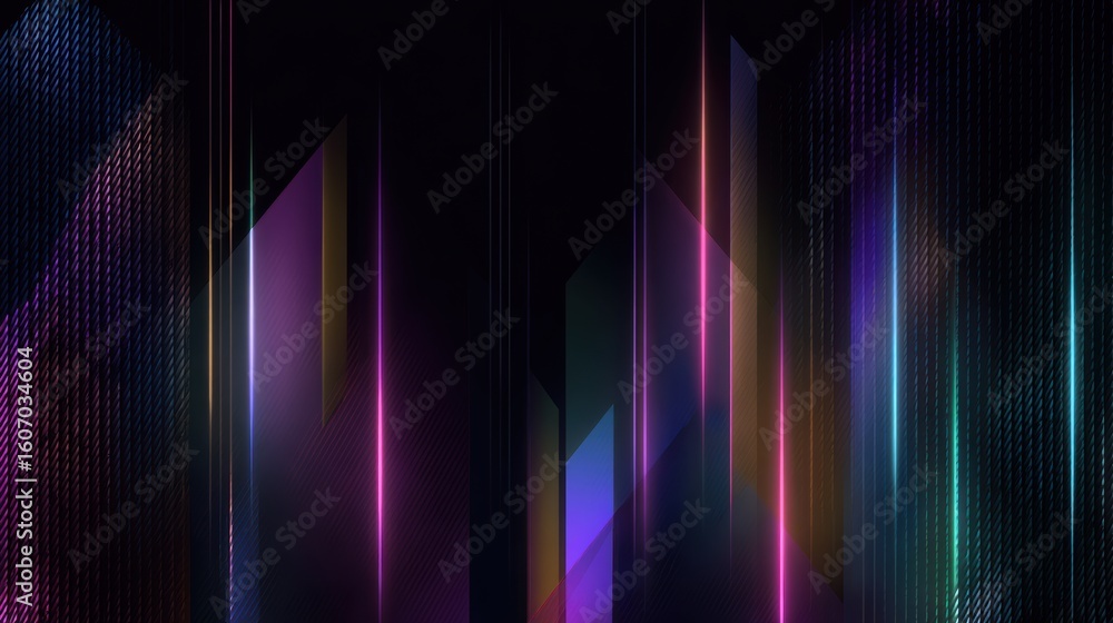 Poster vibrant abstract background with colorful lines and patterns for creative design projects and digita