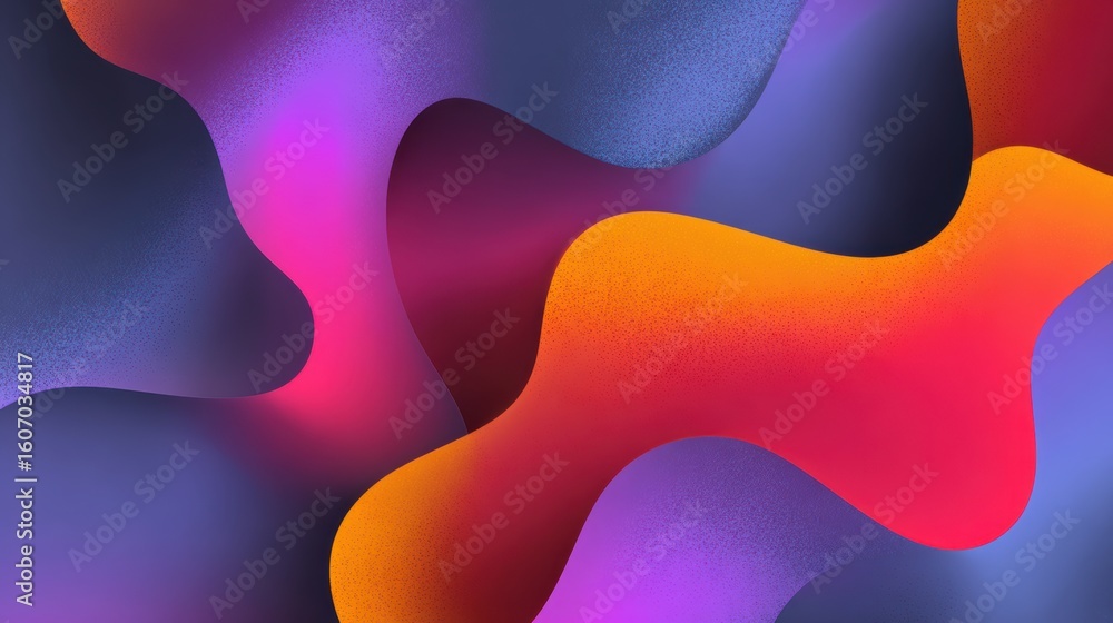 Poster vibrant abstract shapes create a colorful and dynamic background, perfect for modern designs and art