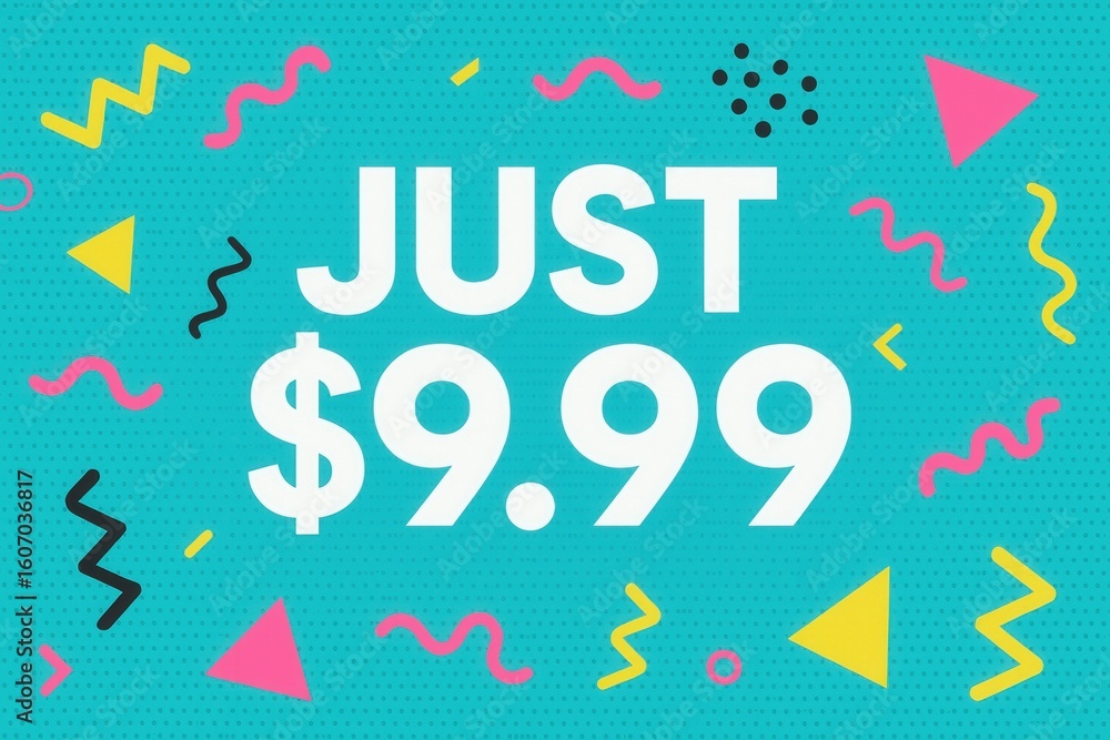 Poster bold promotional design featuring 