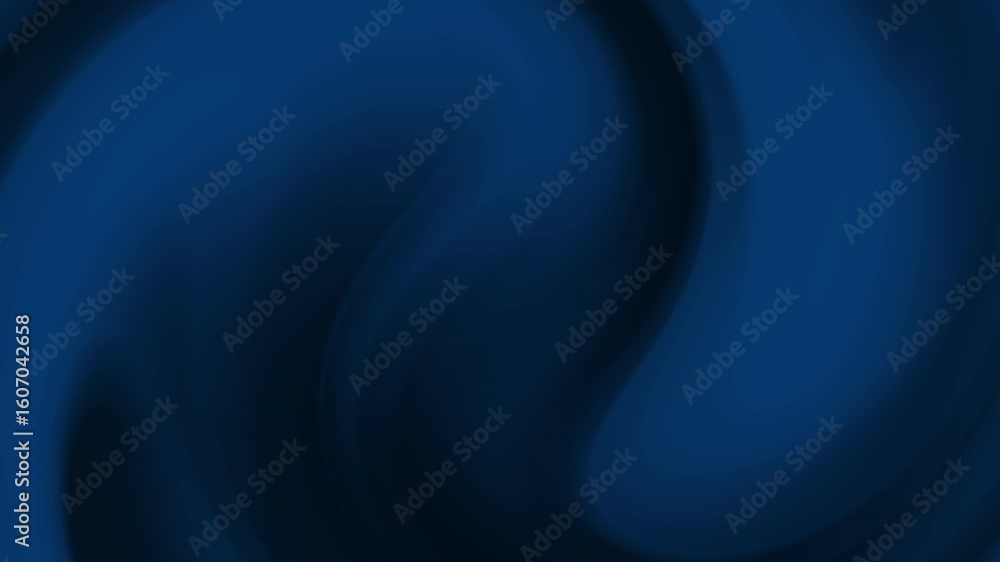 Poster navy blue animation with smooth flowing fabric-like textures. darker shades create depth and movemen