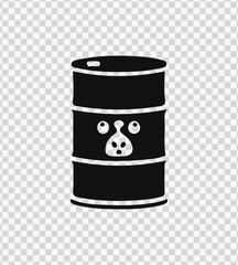 Toxic Waste Barrel Vector – Hazardous Warning Drip Design