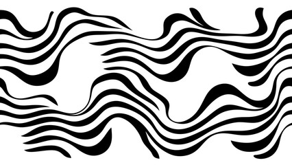 Wave pattern illustration vector with transparent background