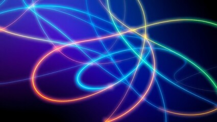 Abstract Tech Wallpaper with Glowing Lines in Circuit Style – Futuristic Digital Background for Presentations, Devices, UI Design, and Modern Tech-Themed Projects with a Neon-Inspired Technology Look
