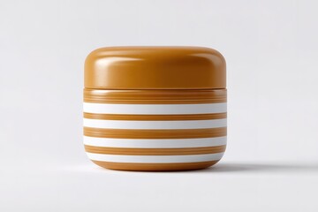 Stylish striped storage container perfect for organizing home essentials and enhancing decor