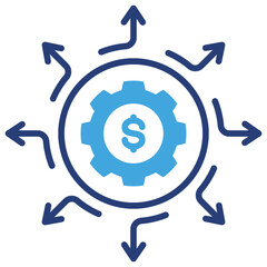 Diversification Two Color Icon