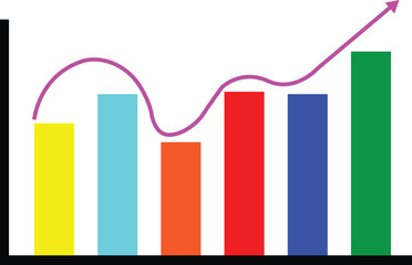 business graph chart illustration
