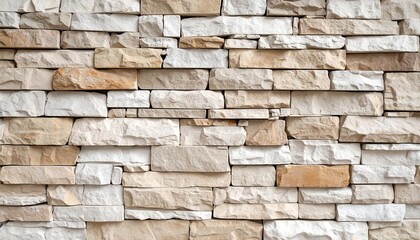 Beige and white stone wall texture (2)