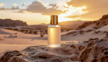 Conical Milky Glass Facial Oil Bottle