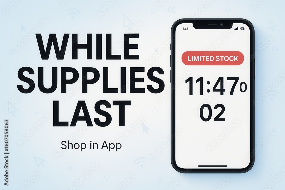 Poster promotional image featuring a smartphone displaying a timer and 
