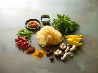 Varied food carbohydrates protein vegetables fruits dairy legumes on wood